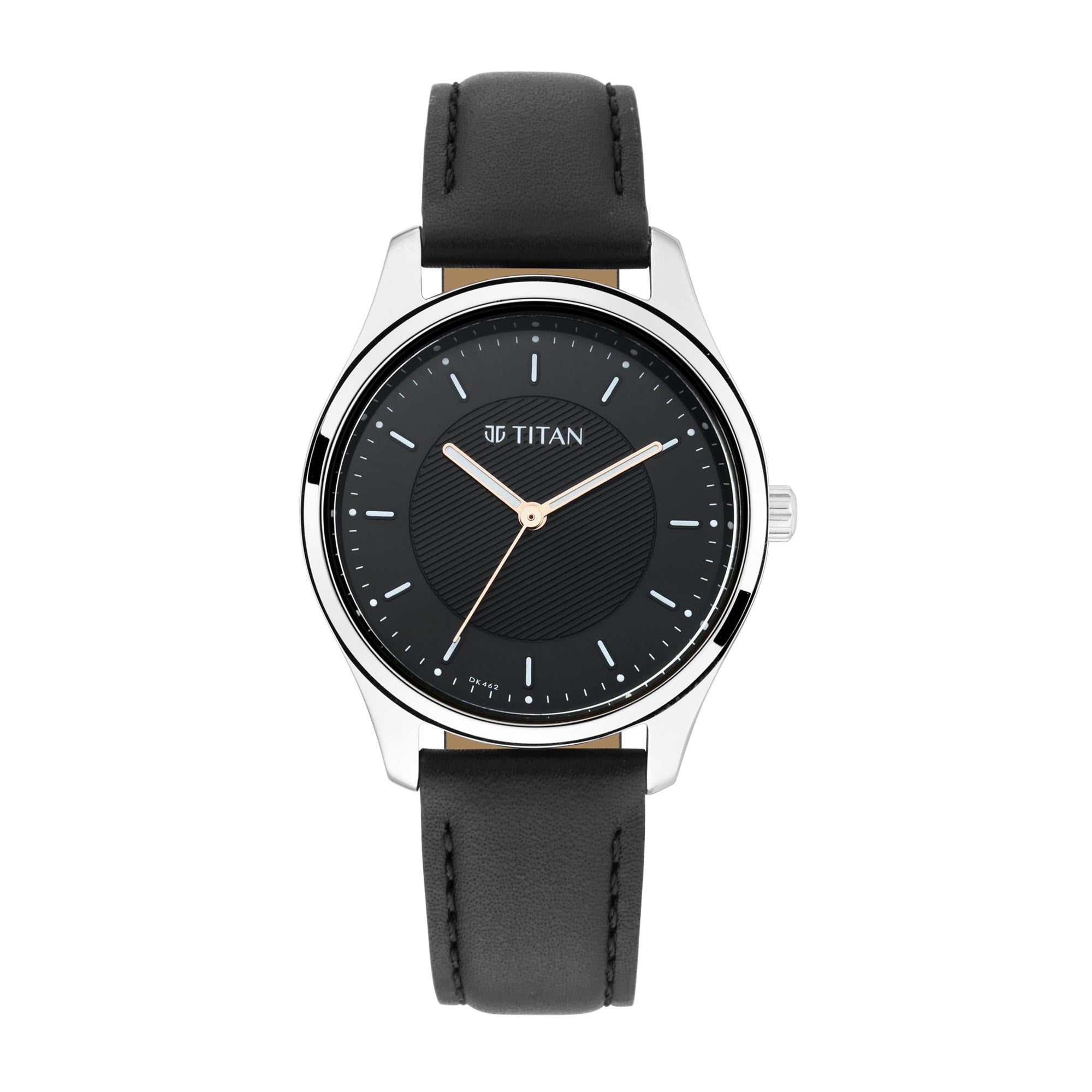 Titan Workwear Black Dial Women Watch With Leather Strap – Titan