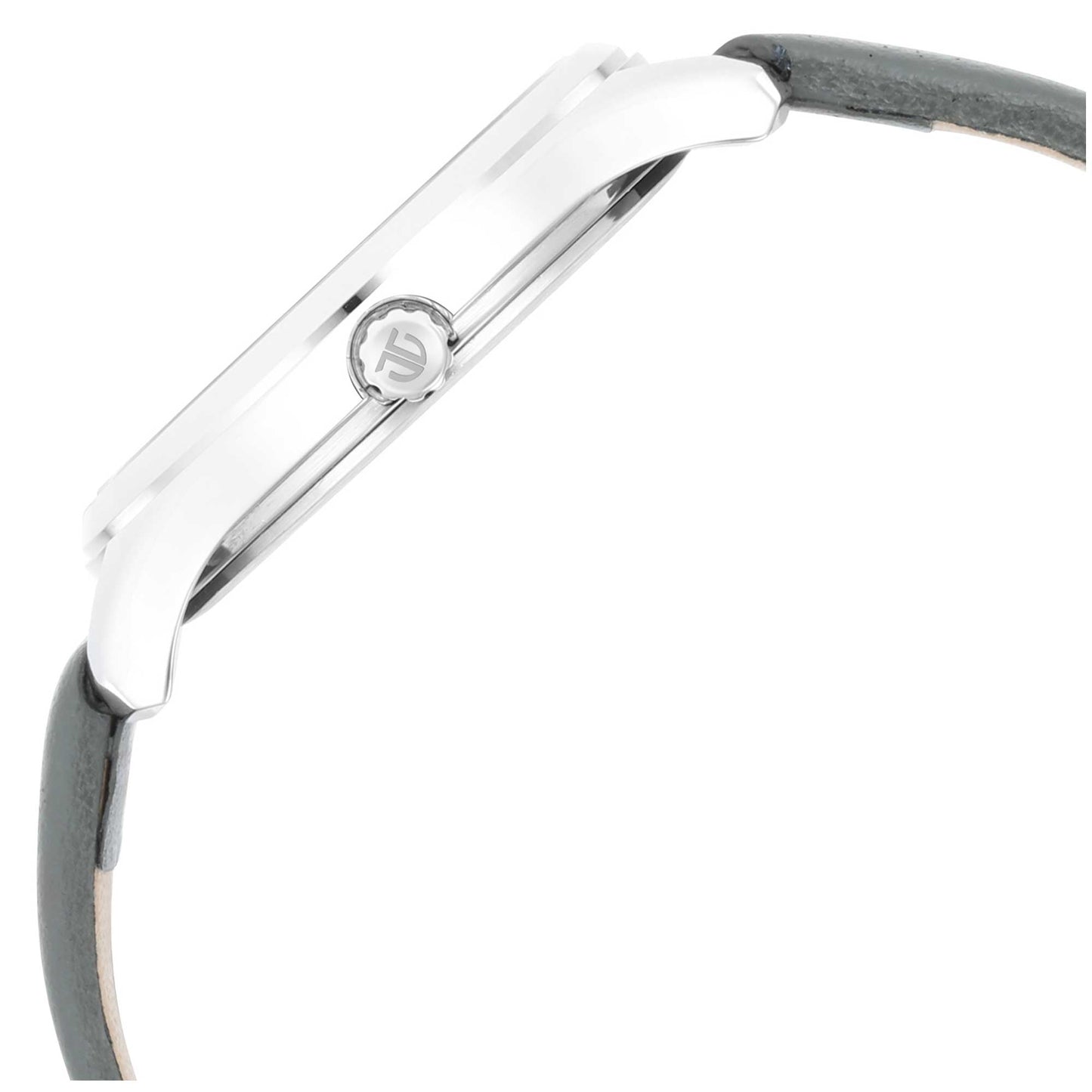 Titan Trendsetters Silver White Dial Analog Leather Strap Watch for Women