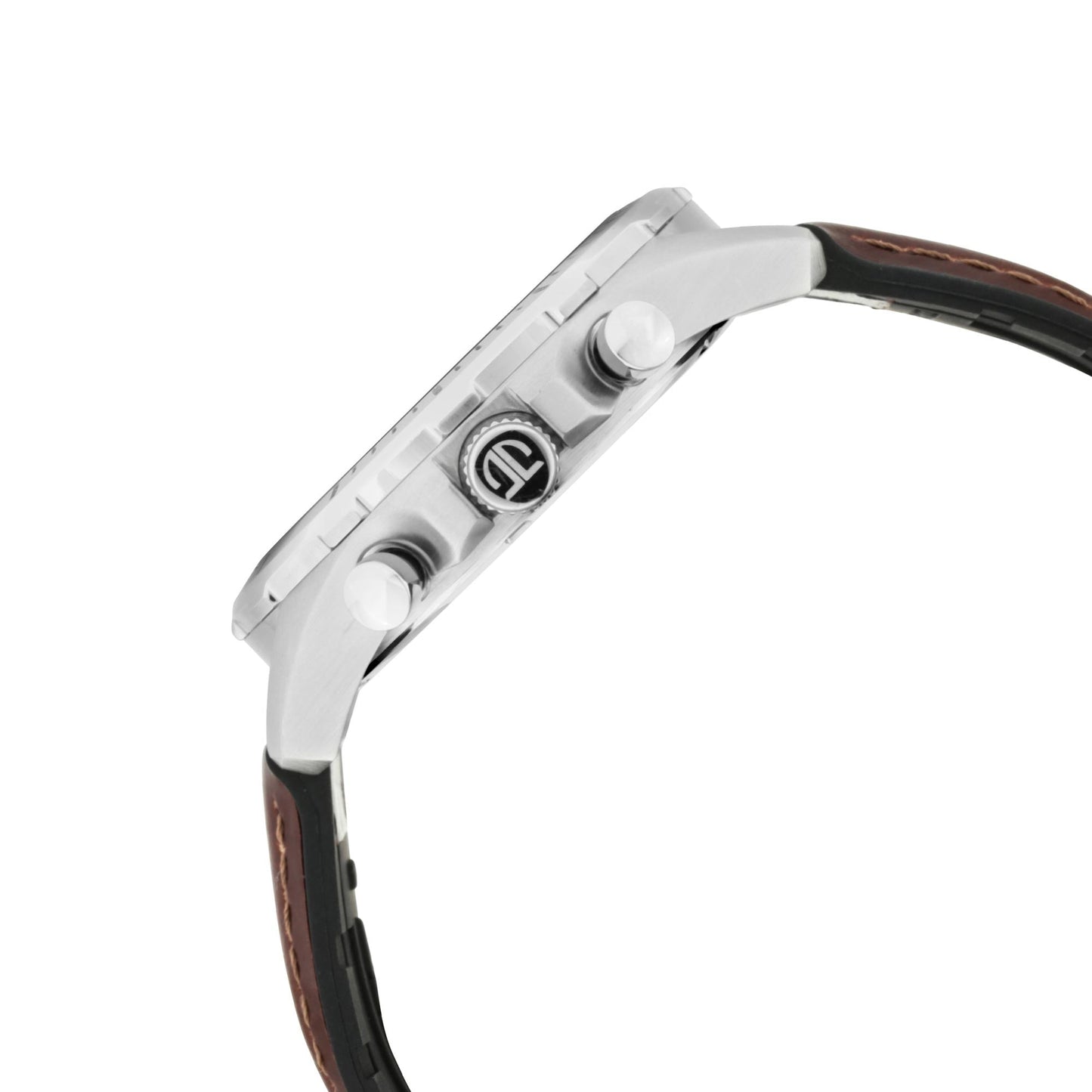 Titan Multi Silver Dial Leather Strap watch for Men