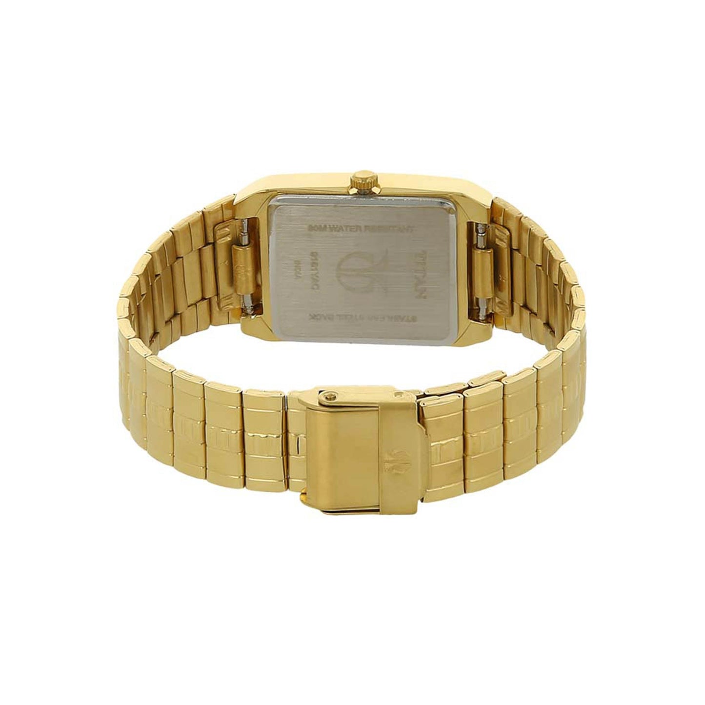 Titan BlackDialAnalog with DateMetalStrap watch forMen