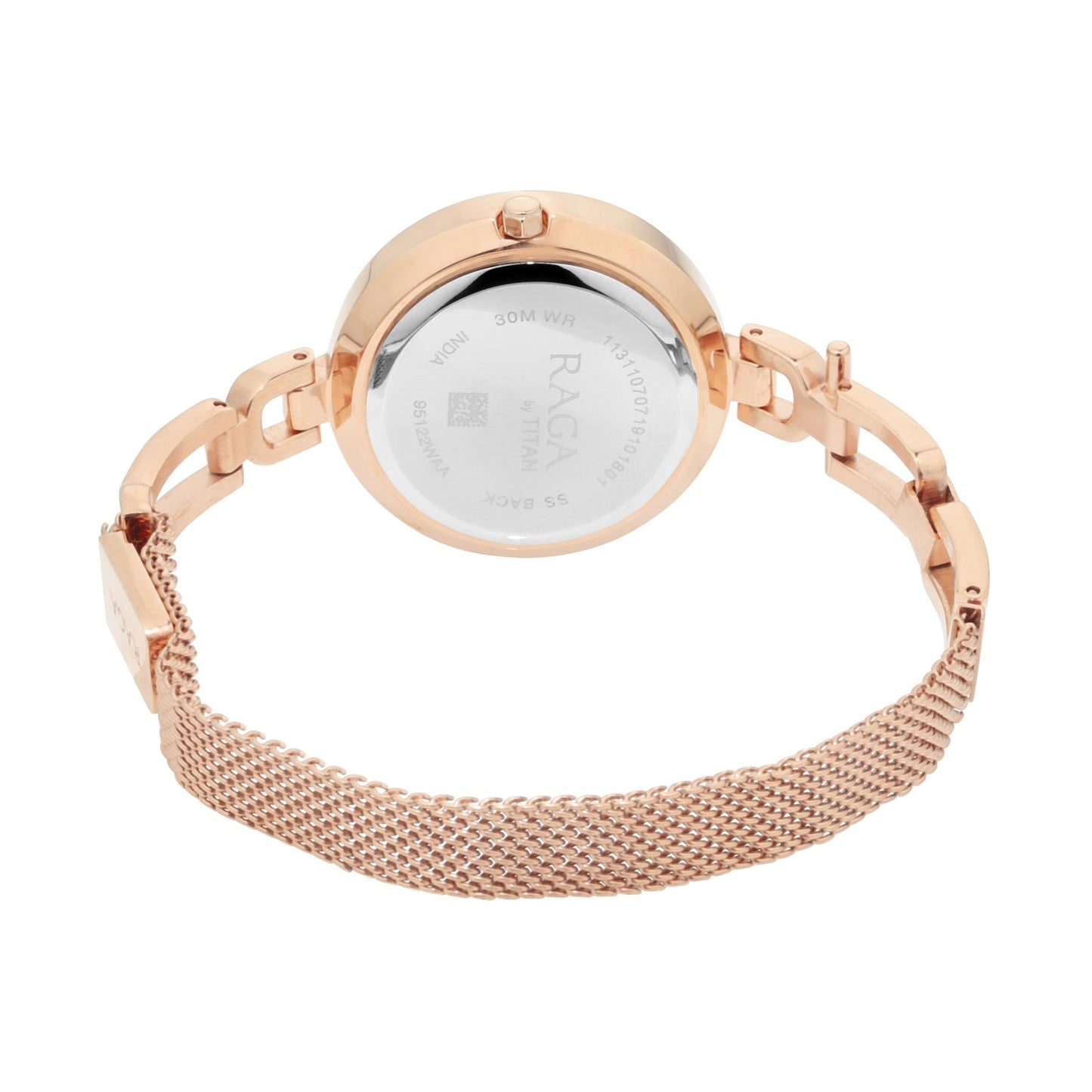 Titan Quartz Analog Black Dial Watch for Women