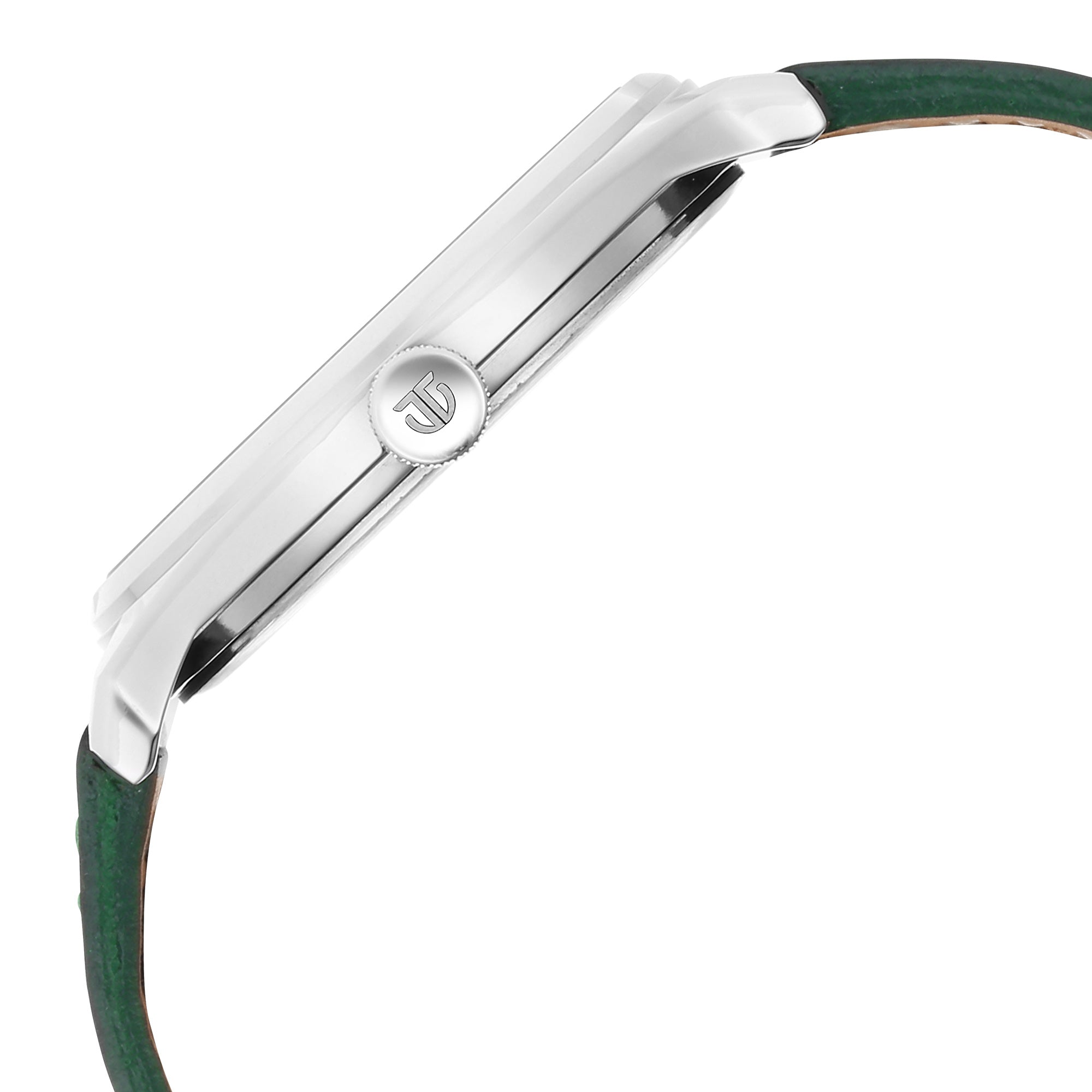 Titan Urban Analog Silver White Dial Leather Strap Watch for Men