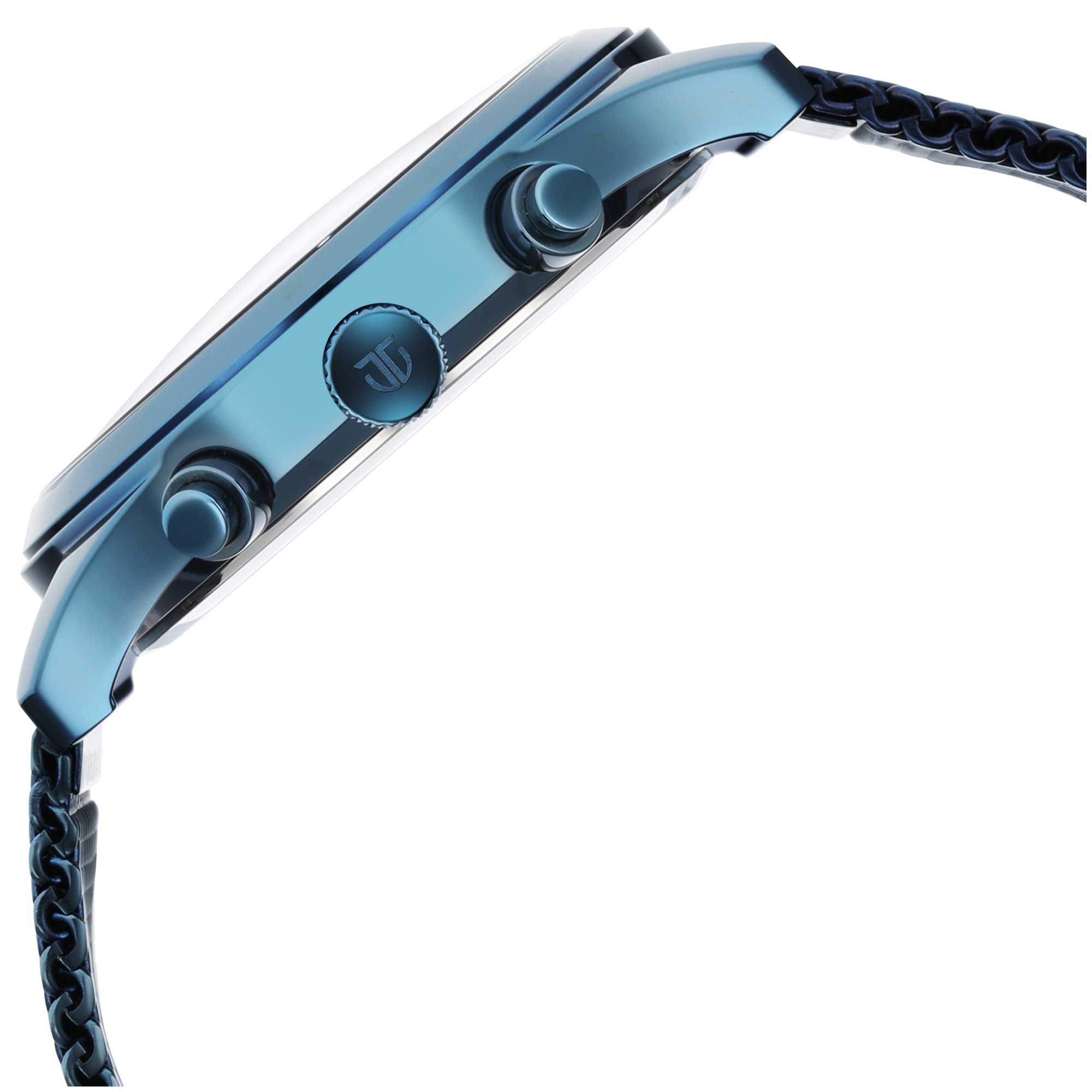 Titan Neo Splash Blue Dial Analog with Date Stainless Steel Strap watch for Men
