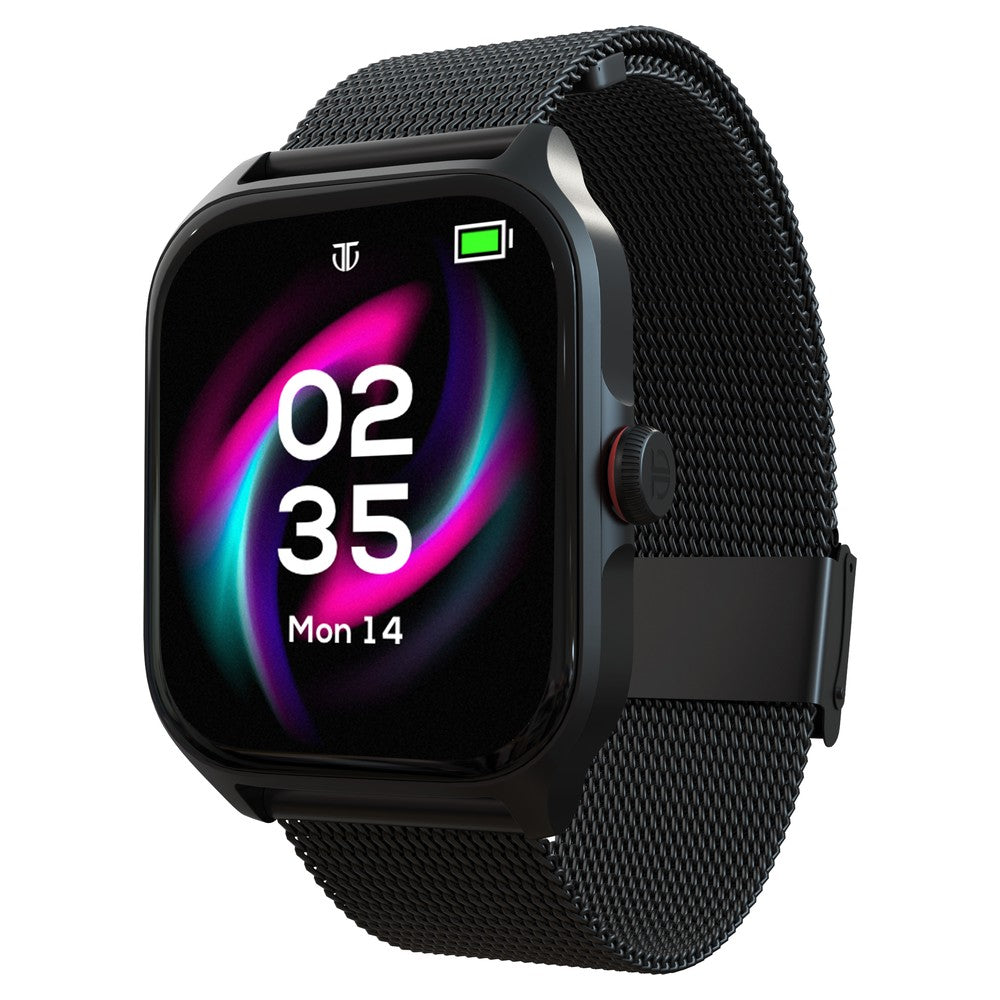 Titan Zeal with AMOLED Display with AOD, Functional Crown, BT Calling, Premium Smartwatch